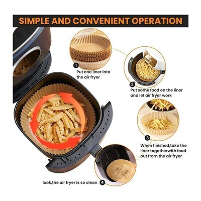 50/100PCS Disposable Airfryer Baking Paper Liner Kitchen Ove