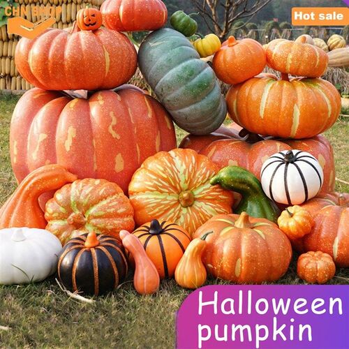 Halloween pumpkin decorations foam jack-o-lantern props