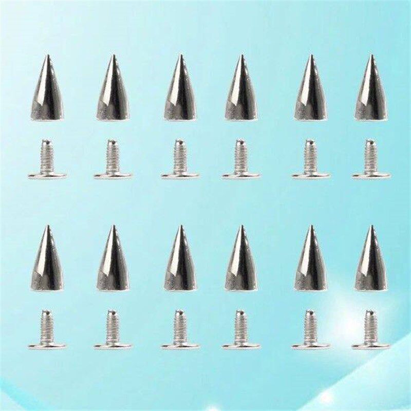 20 Pcs Rivet Nail Fastener Cone Spikes Metal Alloy DIY - 实物图