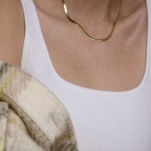 New Fashionable High-end Elegant Simple Titanium Steel Neckl