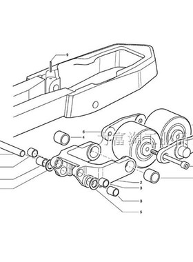 003990 林德电动叉车T1T20L10LL11承载轮子85x0/5-S