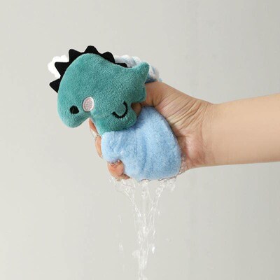 Hand towel coral fleece super absorbent lint-free small squa