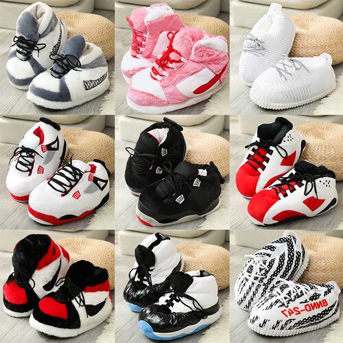 Womens/Men Winter Cotton Shoes Cute Cartoon Animal Warm Hom