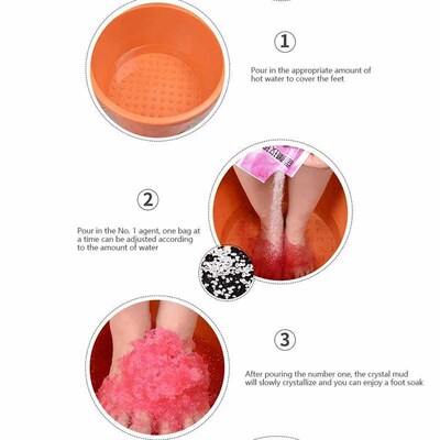 10 pz/5set piede ammollo sali pediluvio fango di cristallo c
