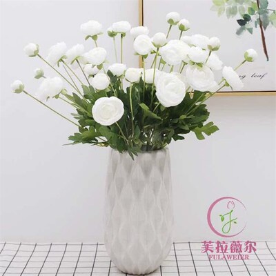 4 head dew lotus artificial flower 4 head camellia fake flow