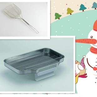 电炸炉燃气炉通用商用回油盘滤油盘鸡排汉堡不锈钢滴油摆盘展示盘