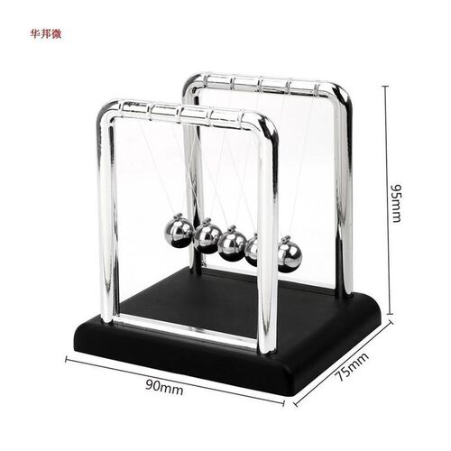 Newtons Cradle Desk Table Decor Metal Pendulum Ball Newton