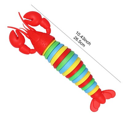 18CM 14CM Colorful Slug Articulated Flexible 3D Slug Lobster