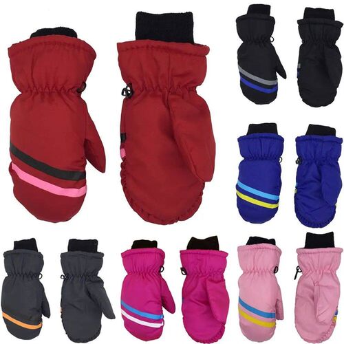 New Children Kids Winter Snow Warm Gloves Boy Girls Ski Snow