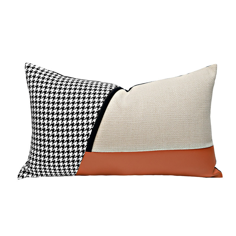 现代样板间软装客厅沙发皮拼接小腰枕单椅靠垫办公室腰靠床上抱枕,居家布艺,腰靠垫,淘宝优惠券,粉丝福利购,淘宝优惠卷