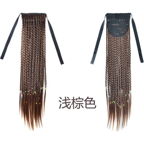 Wig Womens Hip Hop Dreadlocks Braided Pigtail Twist Ponytail