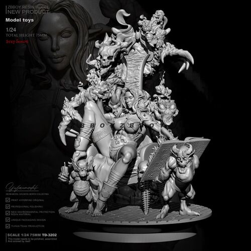 1/24 Resin model kits figure beauty colorless and self-assem