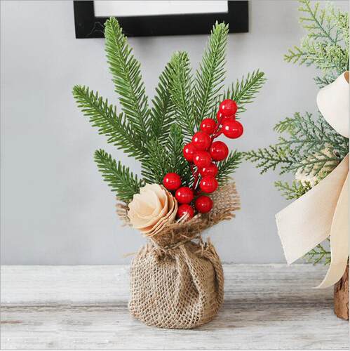 Christmas decoration 25cm Christmas mini tree ornaments desk