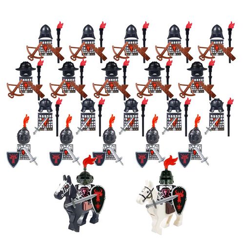 24pcs Dragoon Castle Royal Kings Knight Blue Lion Knights B