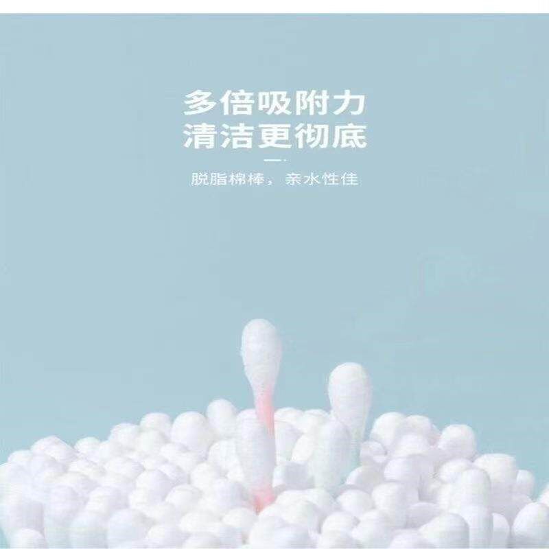 Ear cleaning swabs, disposable ear wax removal cotton buds w - 实物图