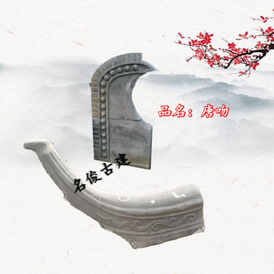 青瓦仿古瓦屋脊翘角仿古青瓦飞檐翘角青瓦拼花徽派瓦围墙瓦装饰瓦