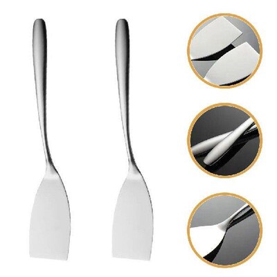 2 Pcs Small Frying Spatula Practical Cooking Tool Steak