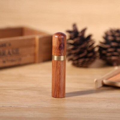 Hand Sewing Needles Wood Box Embroidery Mending Holder Bottl