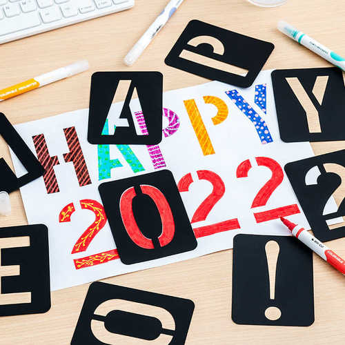 42Pcs/set Alphabet Stencil Numbers and Letters Symbol DIY