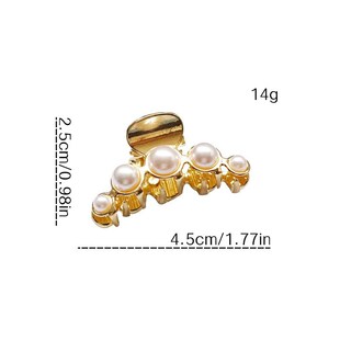 Mini Grab Edge Bangs Small Elegant Alloy Hairpin Pearl Clip