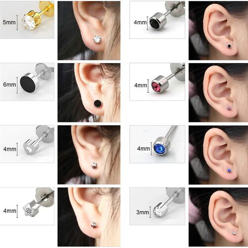 1/2/4Pcs Disposable Sterile Ear Piercing Unit Cartilage Trag