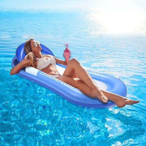 Large Portable Pool Mat Inflatable Mattress Lounger With Hea
