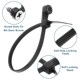 with Screw Locking Cable Loop Self Ties Nylon Mountable Hole