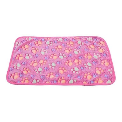 For Dogs Soft Mat Pet Cats Print Pet Fleece Blanket Blankets