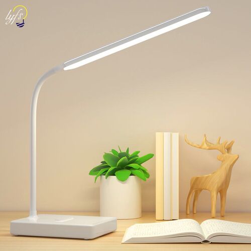 15 LED table lamp dimmable reading eye protection USB charg
