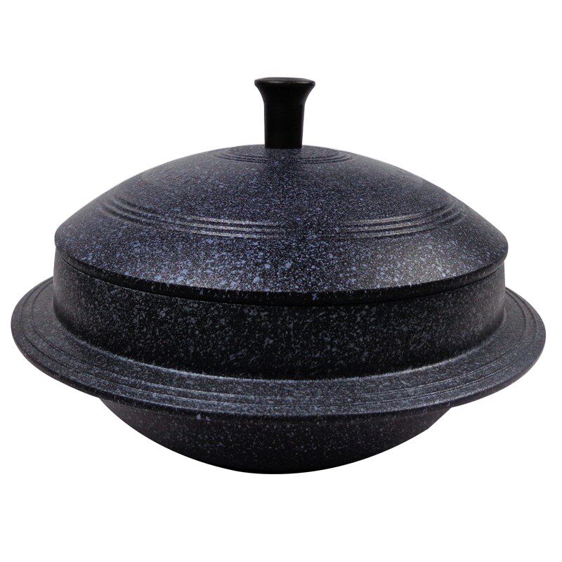 韩国原装麦饭石不粘韩式石锅拌饭燃气电磁炉通用煲仔饭煲汤锅