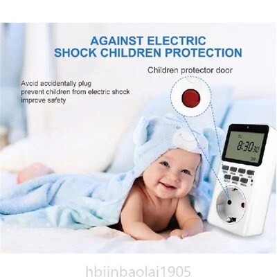 E74E Outlet Timer 7 Day Plug in Timer Outlet Indoor Digital