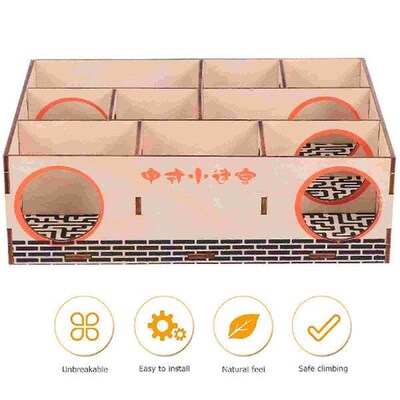 Molar Hamster Toy Baby Bedding for Guinea Pigs Wooden Tubes