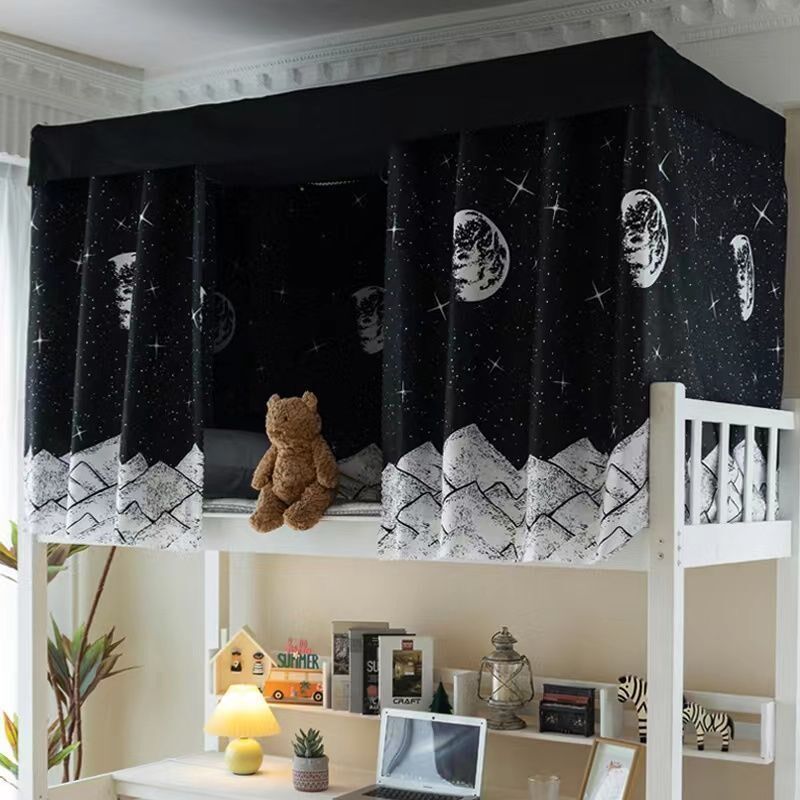 遮挡帘学生宿舍床帘下铺上铺遮光帘单人床帘子全封闭式遮光布蚊帐