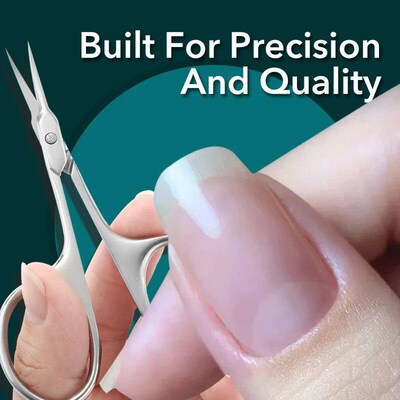 1Pcs Cuticle Scissors Manicure Nail Tools Stainless Curved B