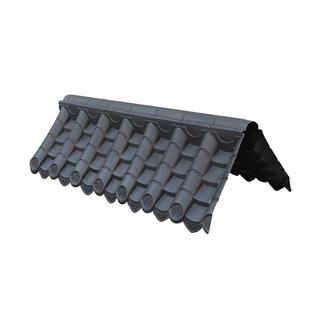 大号面围墙一体瓦墙仿古瓦院墙装饰墙帽屋檐轻质塑料树脂瓦