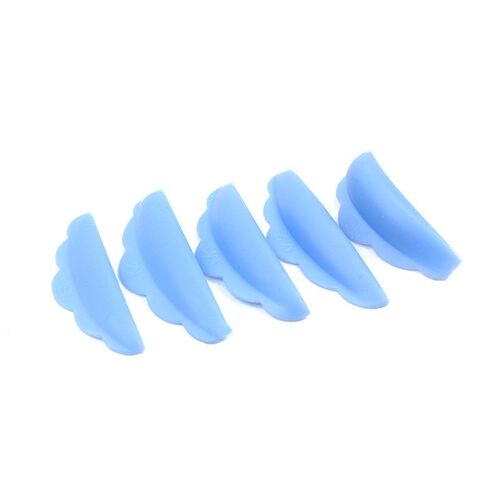 Blue/Clear 5 Pairs Silicone Eyelash Perm Pad Recycling Lashe