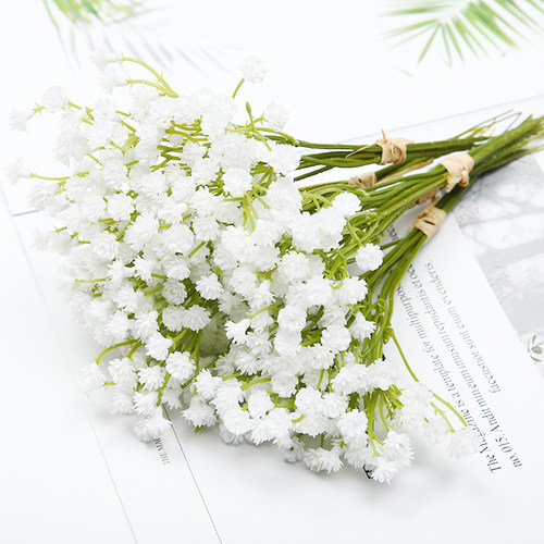 20cm White Gypsophila Artificial Flowers Wedding DIY Bouquet
