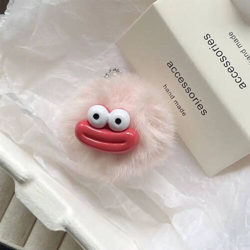 Gift Playful Fashionable Furry Ball Keychain Highest Rated S