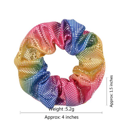 Glitter Lady Hair Scrunchies Ring Elastic Hair Bands Pure Co