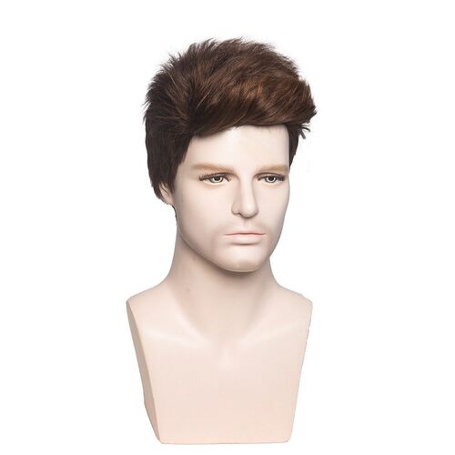 Wig Mens Wig Heads, Chemical Fiber, Realistic Daily Life, F