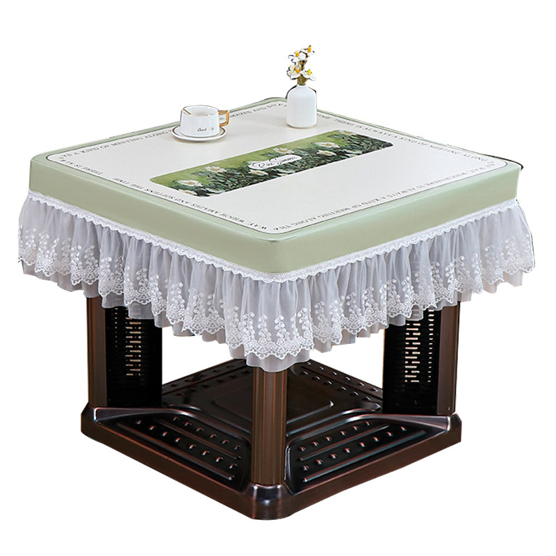 正方形桌布免洗防油防水餐桌布罩高级感家用麻将机罩八仙桌桌布,居家布艺,桌布,淘宝优惠券,粉丝福利购,淘宝优惠卷