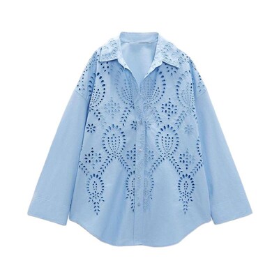 Spring New Shirt UNIZERA Womens Clothing Blue Fashion nd