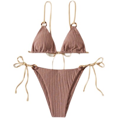 Bikini Set Cute Women Triangle Thong Biquini Swimsuit Swimwe