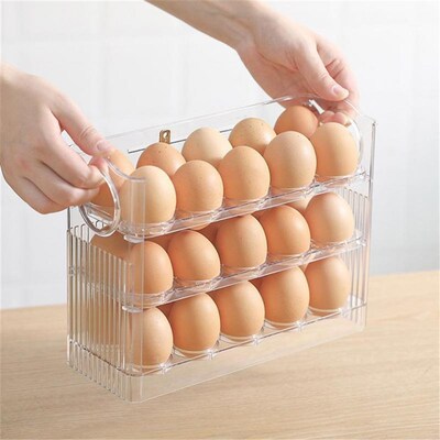 Egg Storage Box Egg Crisper Storage Container Kitchen Organi