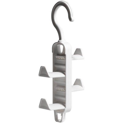 No-drill Rotating Wall Shelf with Hooks for Dormitory Use -