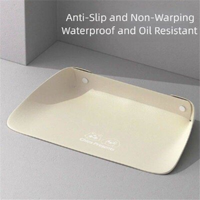 Pet Supplies PU Leather Pet Anti Spill Placemat Waterproof