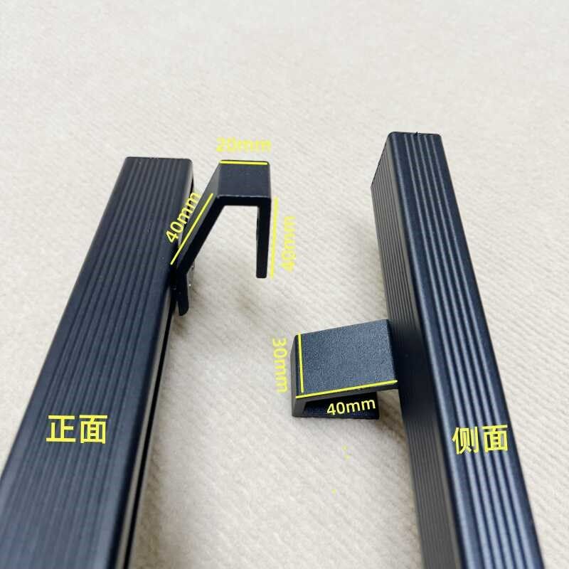 黑色玻璃门拉手大门木门把手铝合金有框大门拉手可调孔距推拉门,基础建材,大拉手,淘宝优惠券,粉丝福利购,淘宝优惠卷