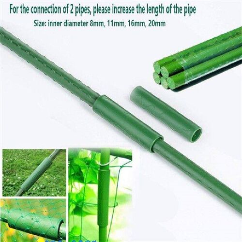 AB08-20PCS Garden Stake Straight Connectors Plastic Garden