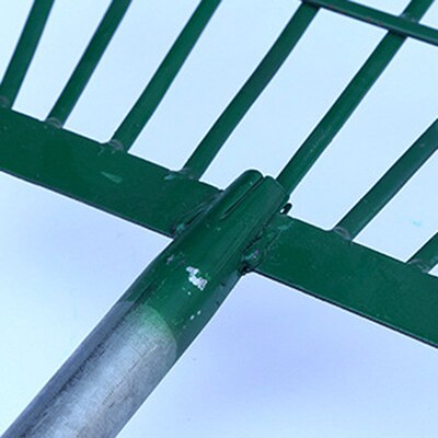 Garden Tool 15m Extended Handle Green Painted Flat Tooth 9Ti