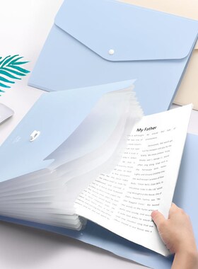 A4/A3/B5 Paper Multi-function 13 Grids Folder Handheld File